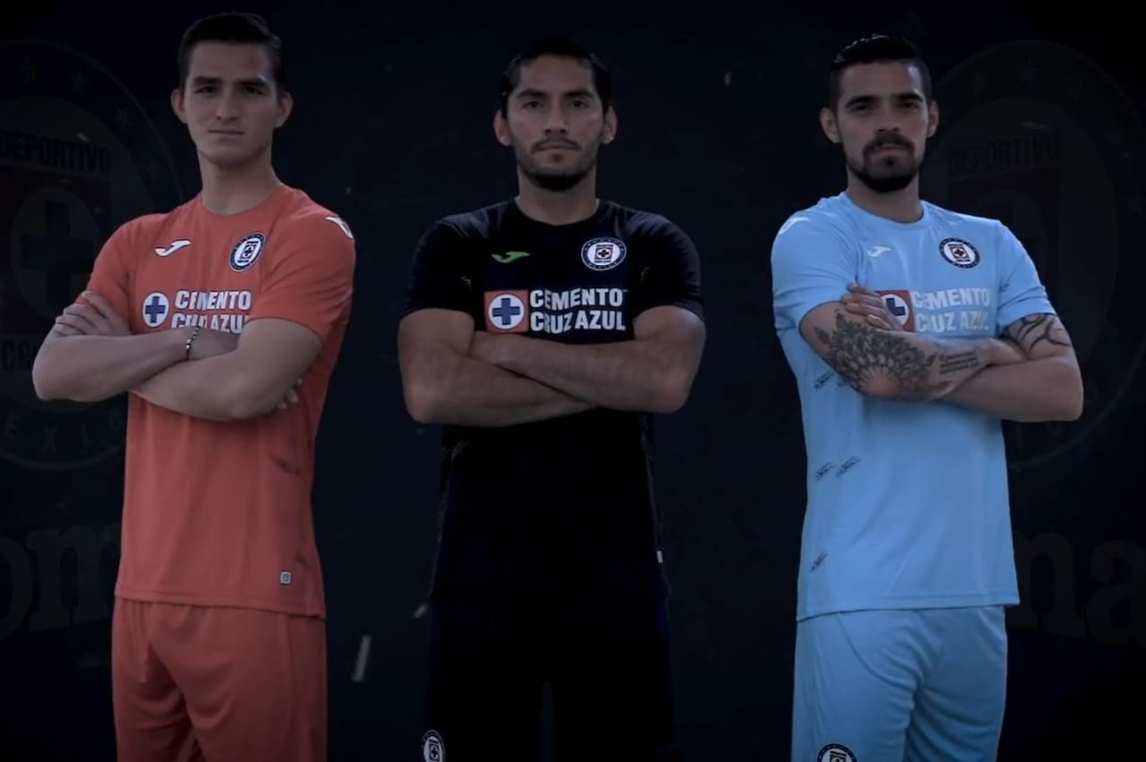Cruz Azul también presentó sus tres uniformes de portero para Liga BBVA MX.