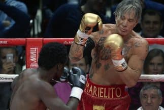 La pelea de Mickey Rourke fue arreglada.