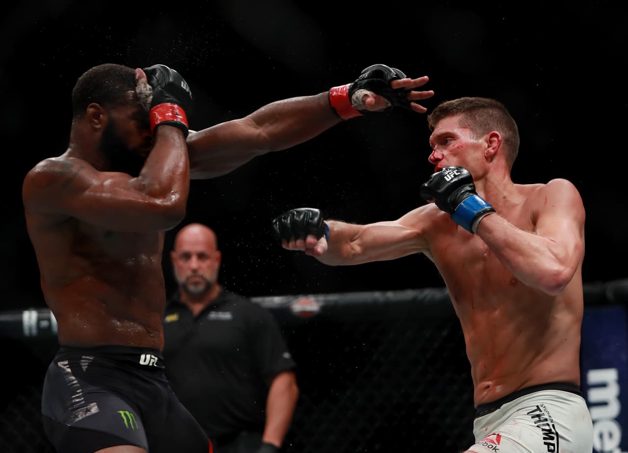 El estilo de karate de Stephen Thompson no fue suficiente para arrebatarle el cetro welter a Tyron Woodley.