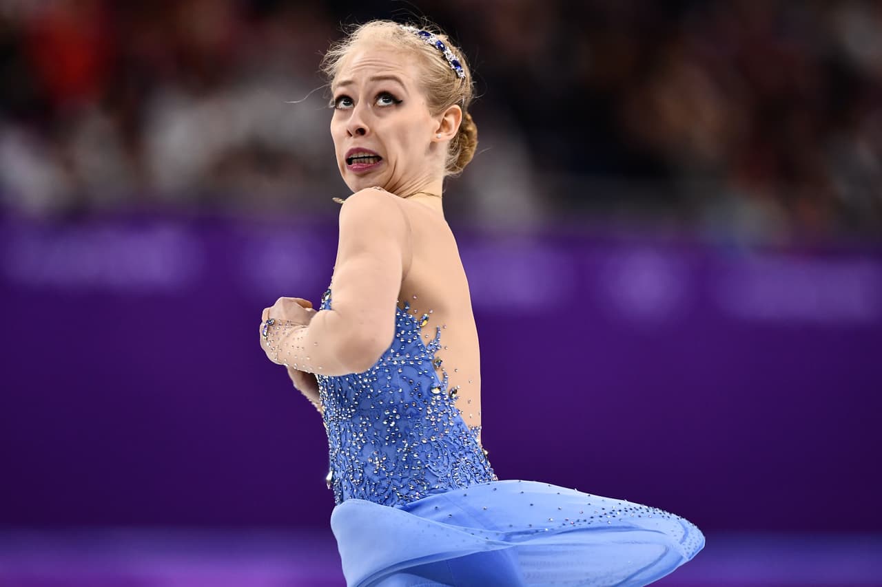 Bradie Tennell del equipo de los Estados Unidos.