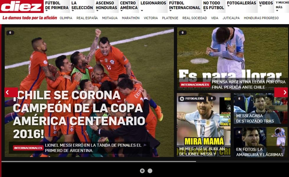 Así reaccionó la prensa tras el título de Chile