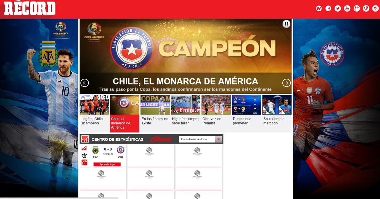 Así reaccionó la prensa tras el título de Chile