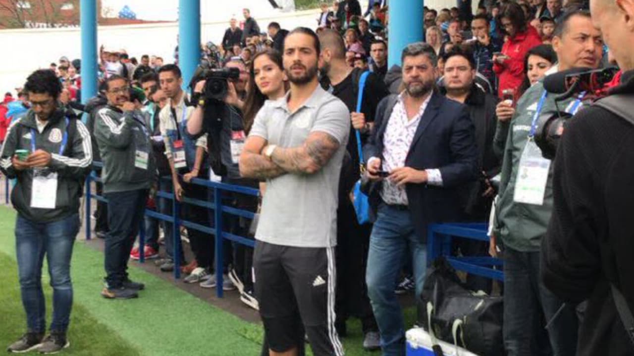 Maluma vio en primera fila el entrenamiento del Tri
