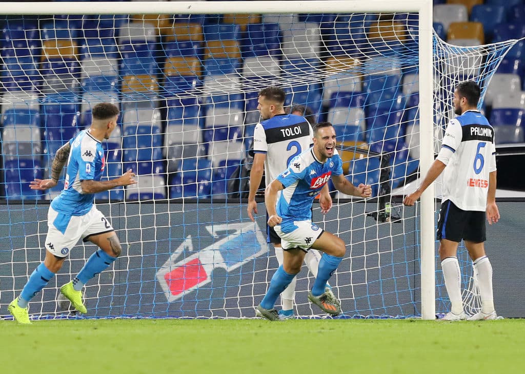 Asistencia de Callejón para el gol de Maksimovic que abre el marcador a favor de los dirigidos por Carlo Ancelotti.