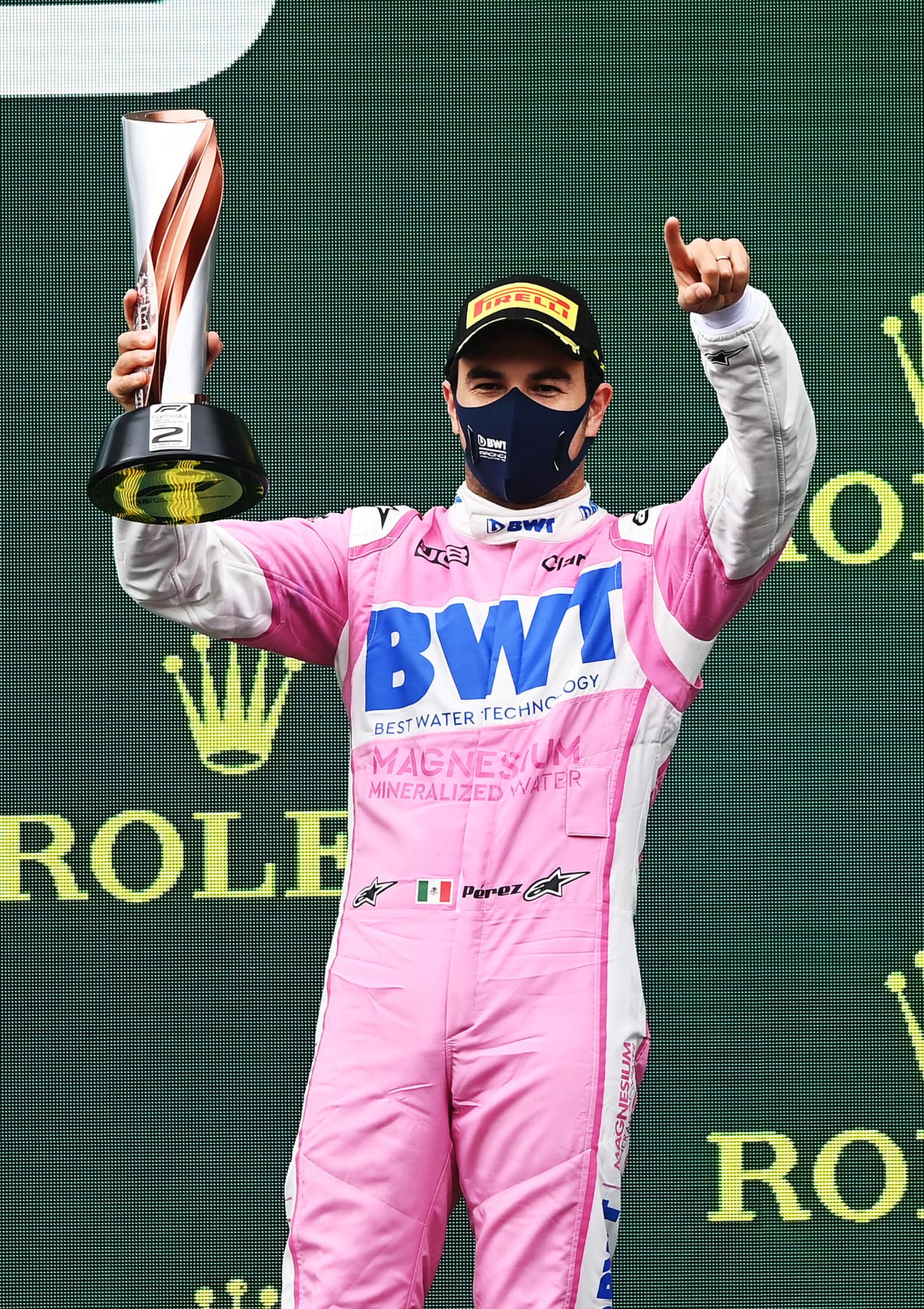 Checo Pérez subió al podio en Turquía: “Una vuelta más y no llego”