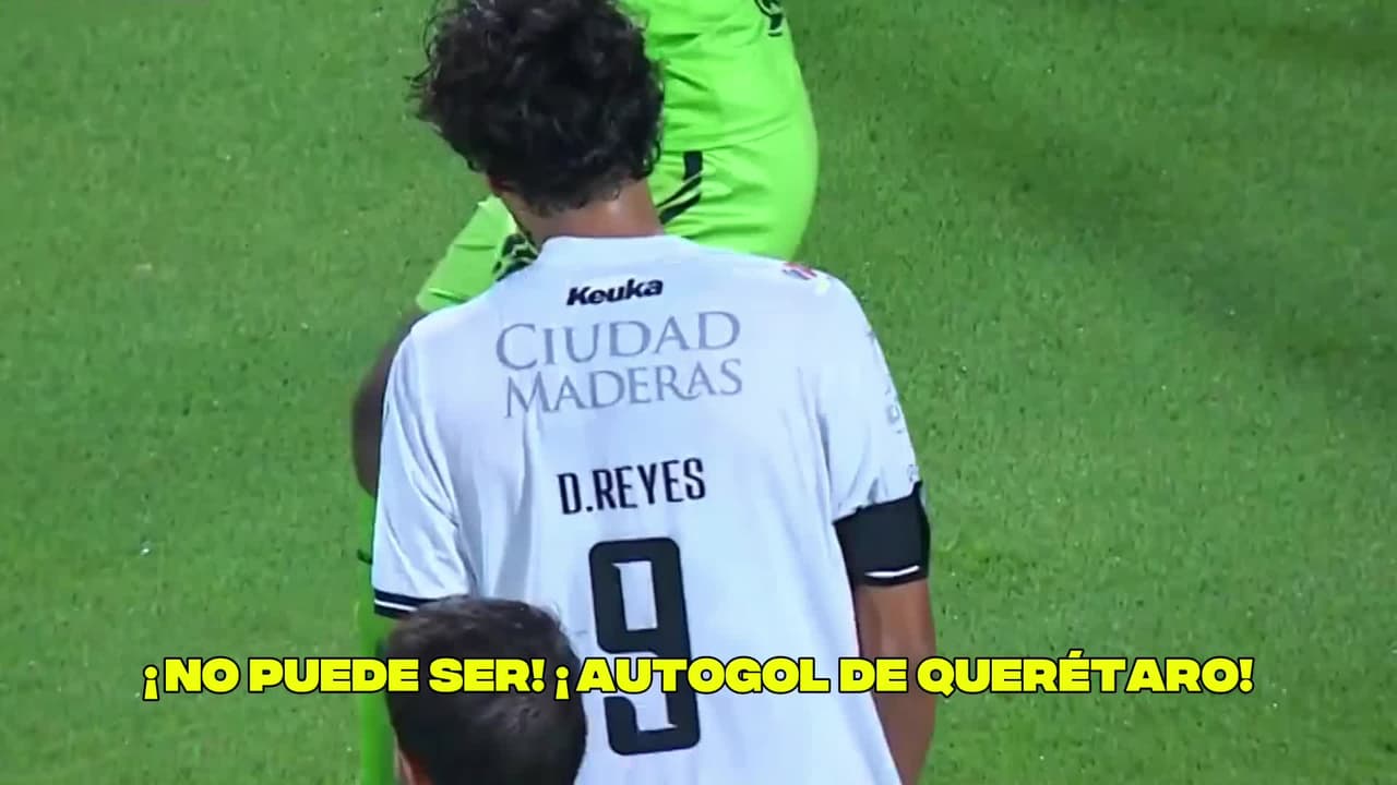 ¡No puede ser! Autogol del Querétaro que cambia el rumbo del partido