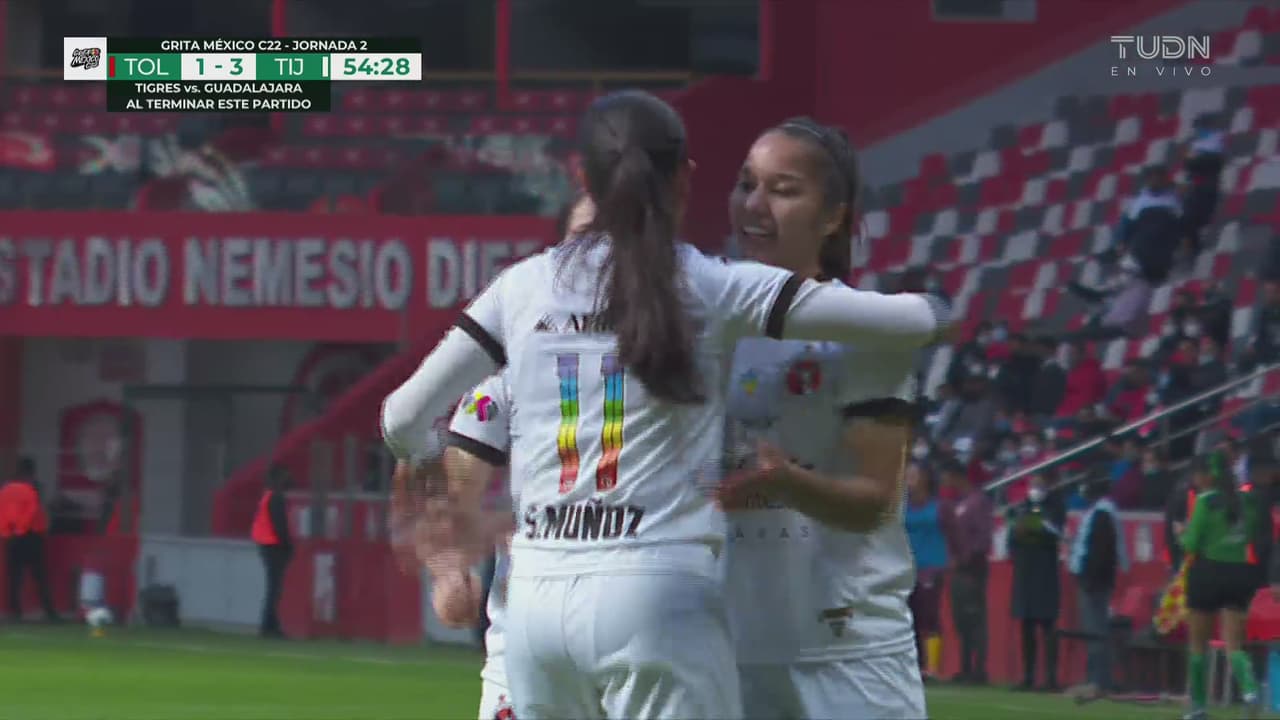 ¡Pone las redes a bailar! Muñoz consigue su doblete y el 1-3 ante Toluca