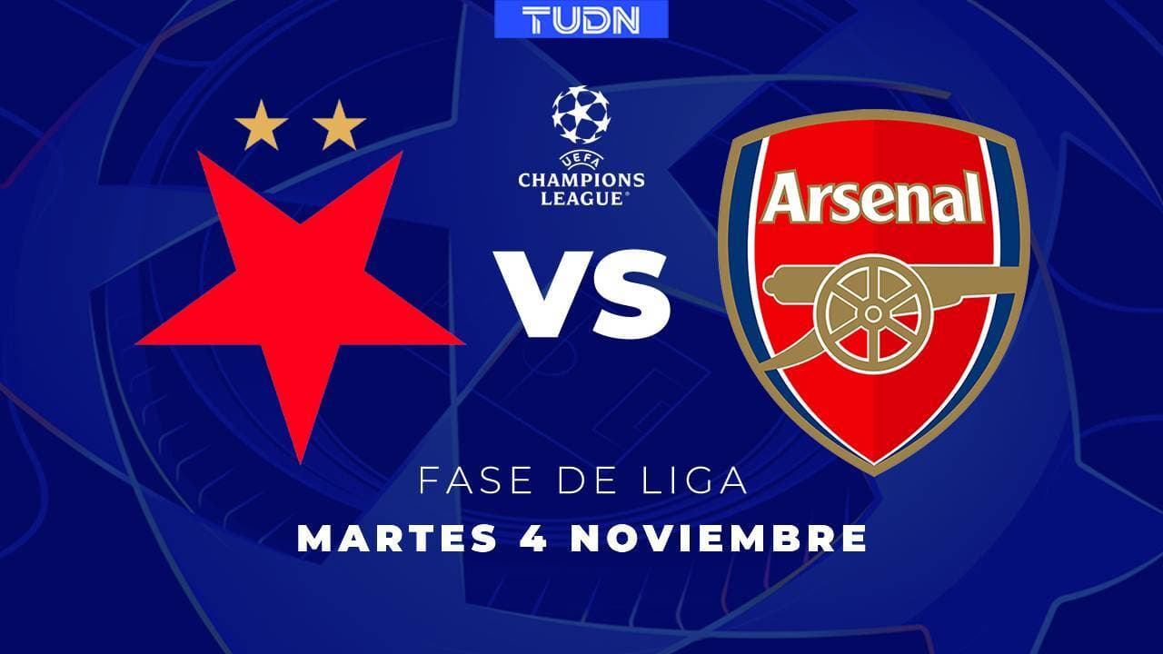 Así puedes ver el Slavia Praga vs. Arsenal de la Champions League