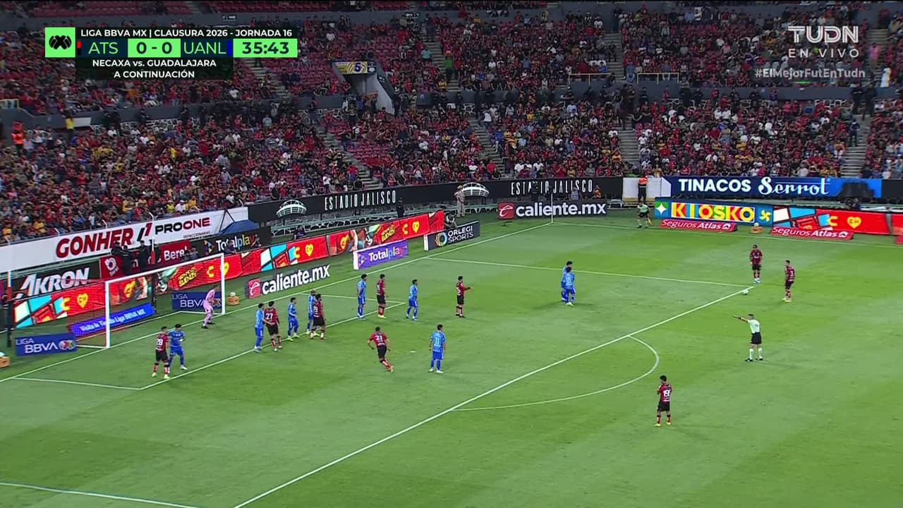 ¡GOL!  anota para Atlas. Diego González