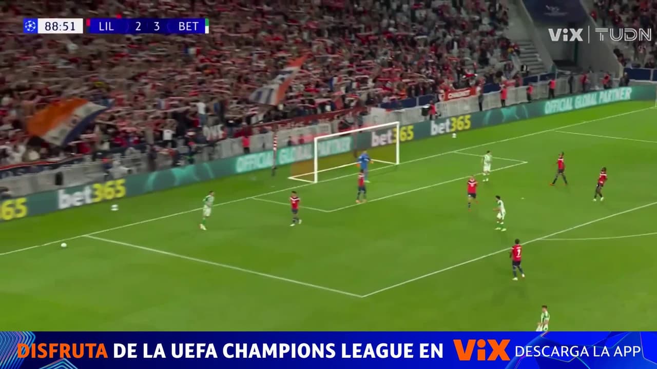 La pantalla que estaba haciendo Fidalgo en el tiro de Antony