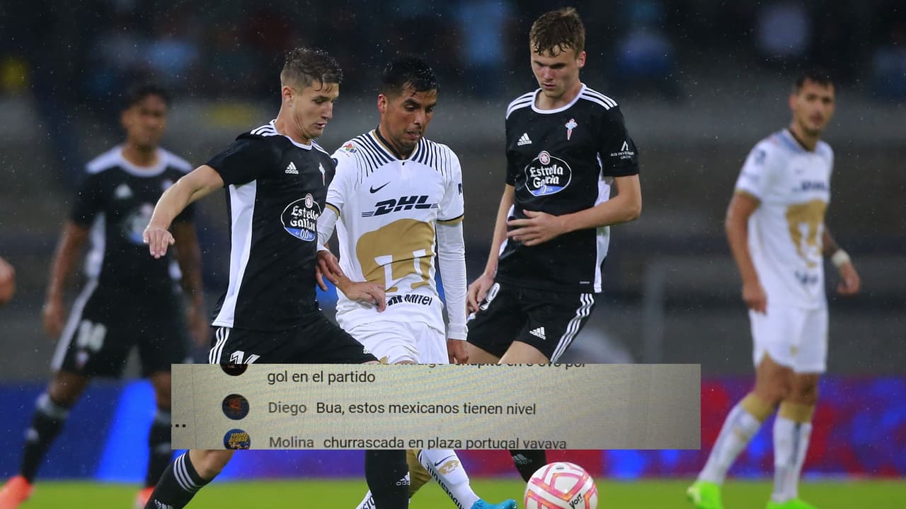 Aficionados del Celta se sorprenden por el buen nivel de Pumas