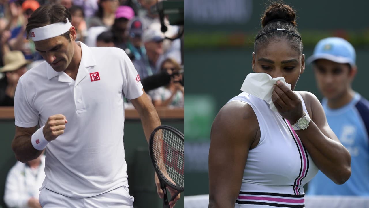 Roger Federer está en tercera ronda, mientras que Serena Williams se retira del torneo.