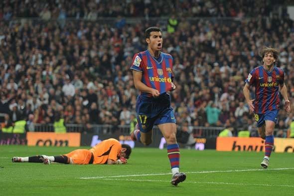 En la segunda parte Pedro hizo el segundo del Barcelona.