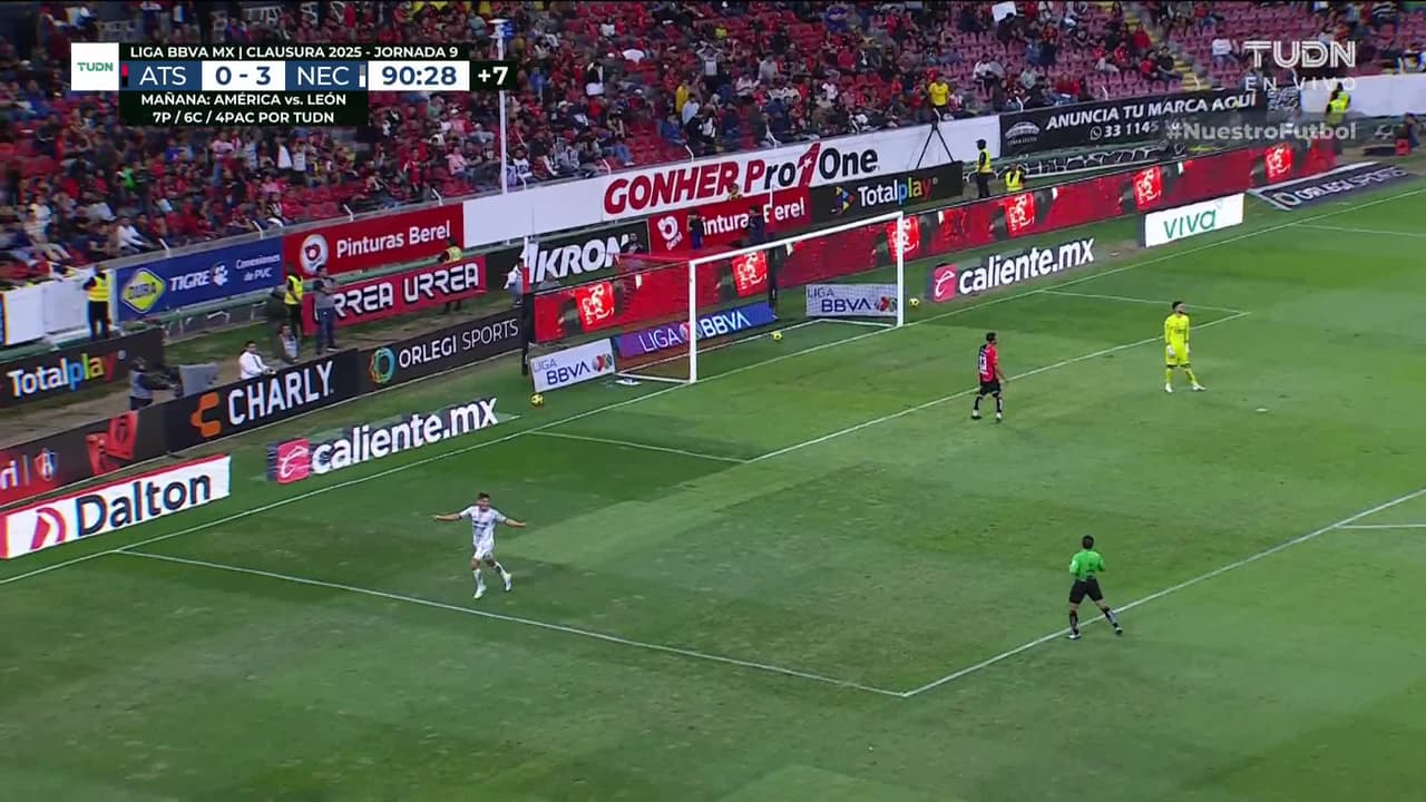 ¡GOOOL! Tomás Badaloni anota para Necaxa.