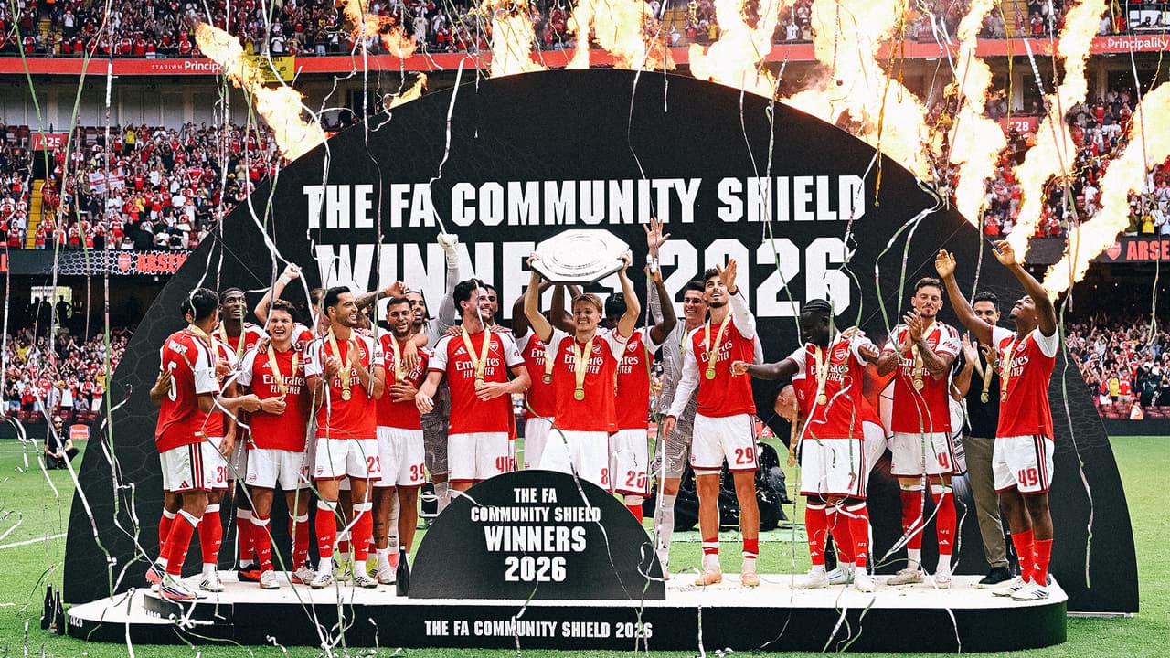 Arsenal golea 3-0 al Manchester City y se corona en la Community Shield