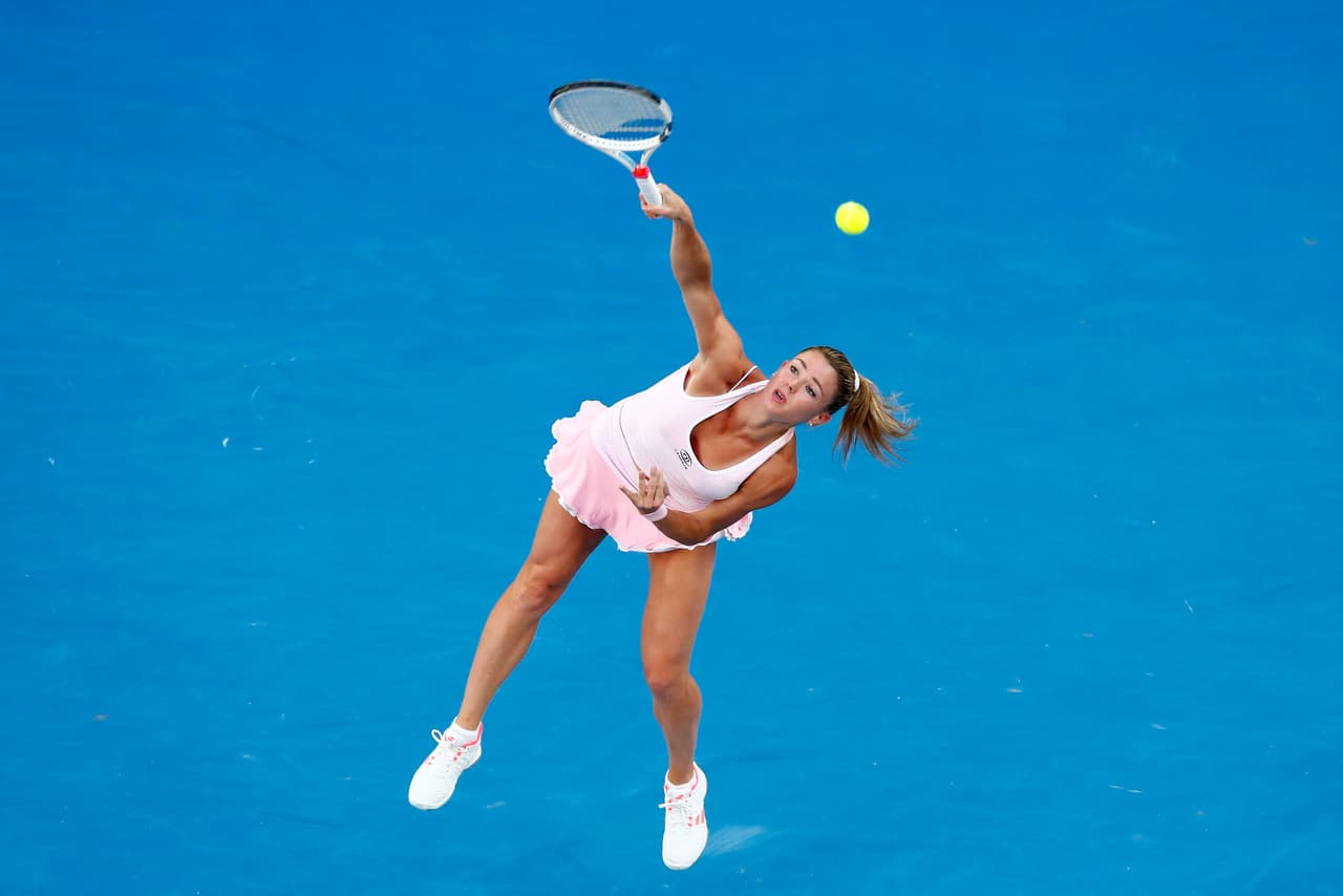 La italiana Camila Giorgi, que cayó eliminada en segunda ronda, es una de las jugadoras más atractivas. Sus rasgos finos y su figura enamoraron a más de un seguidor.