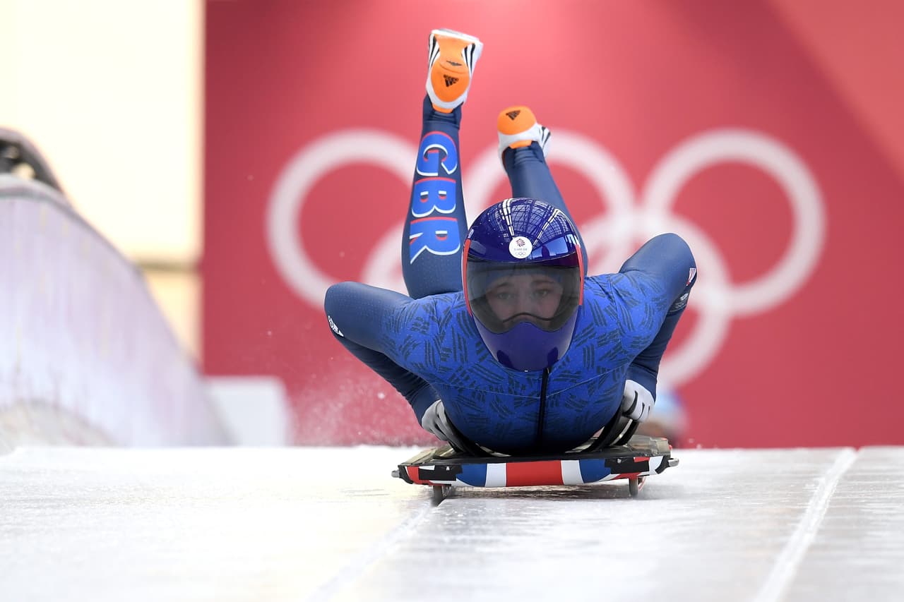 Espectaculares imágenes de la preparación y entrenamientos de los atletas en las diferentes disciplinas previo al comienzo de los Juegos Olímpicos de Pyeongchang 2018. Acá es skeleton.