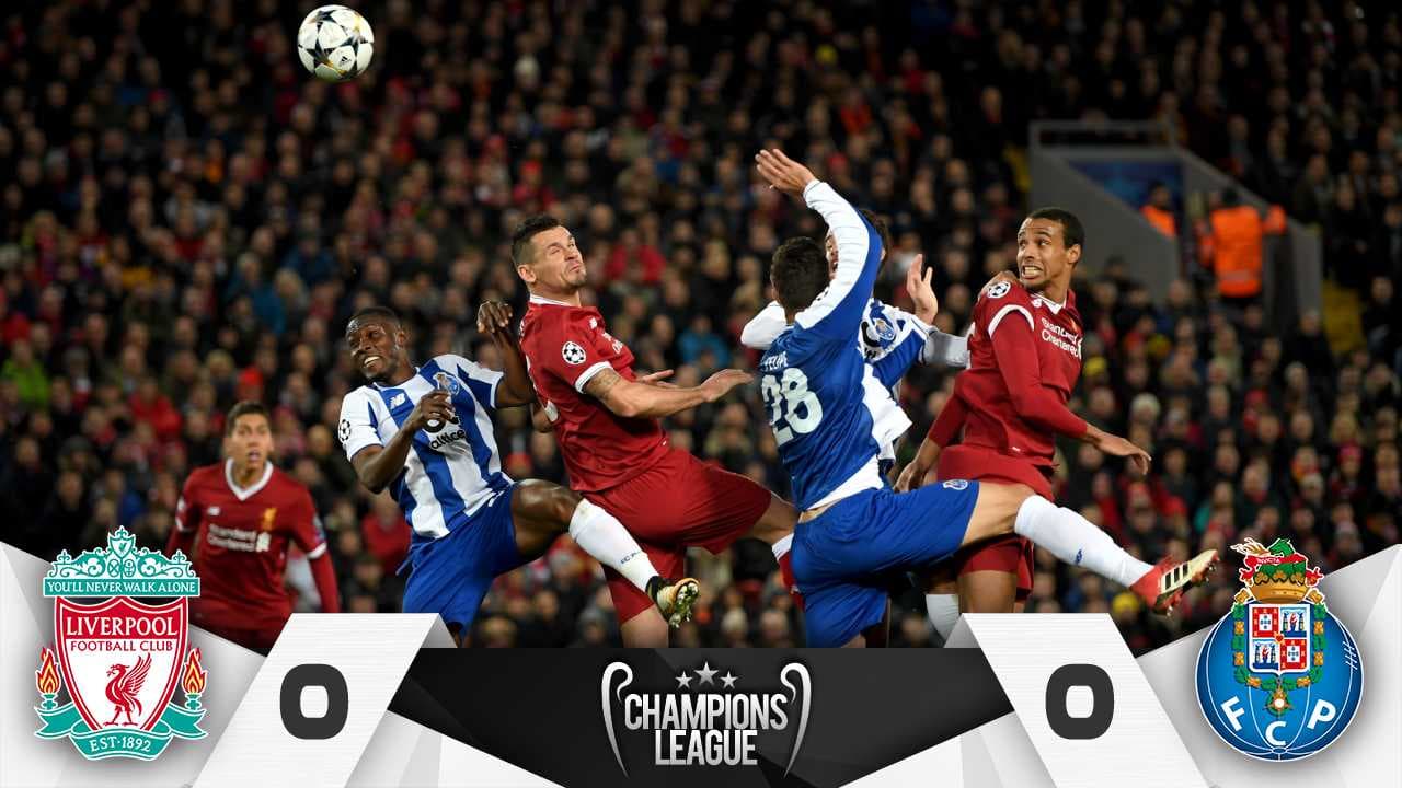 Liverpool finiquita la serie ante Porto con un empate en casa
