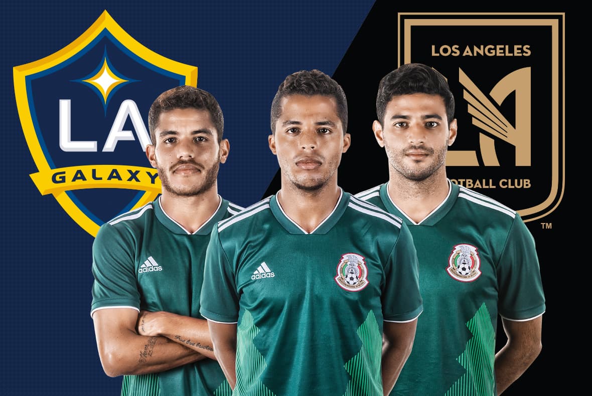 Carlos Vela y los hermanos Dos Santos se enfrentarán por primera vez el 31 de marzo