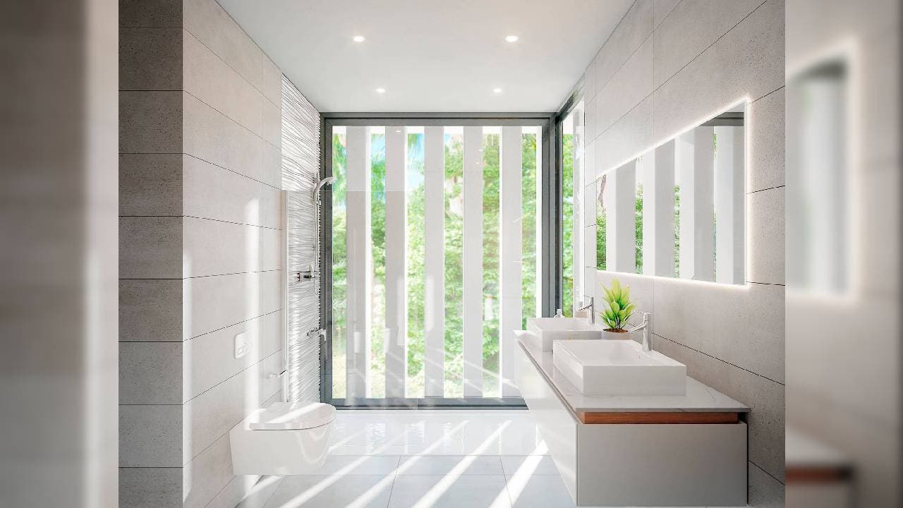 El baño también estaría incluido en los diseños minimalistas consentidos de Cristiano.