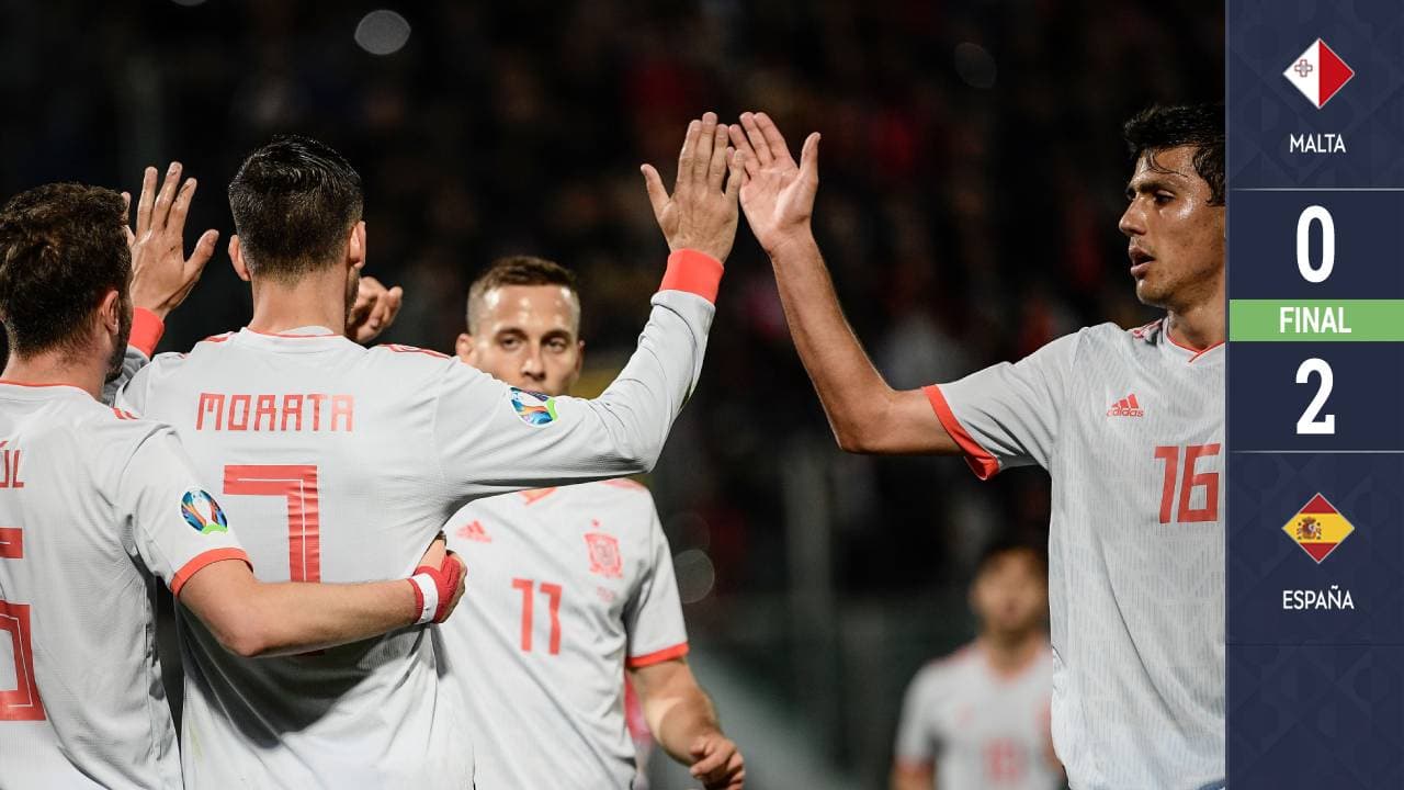 Morata, con un doblete, le dio el triunfo a España frente a Malta