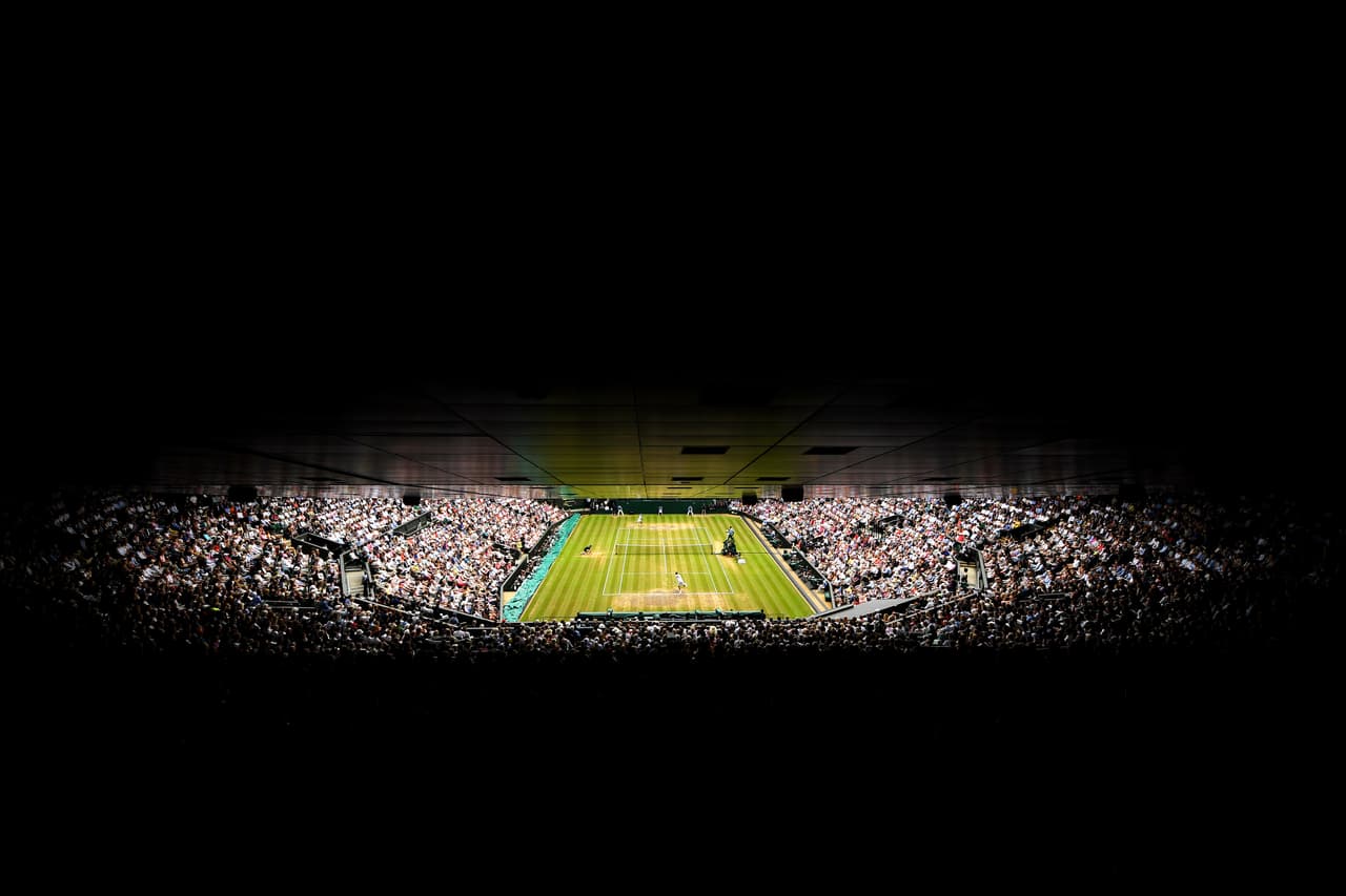 Así lucía el estadio minutos antes del encuentro.