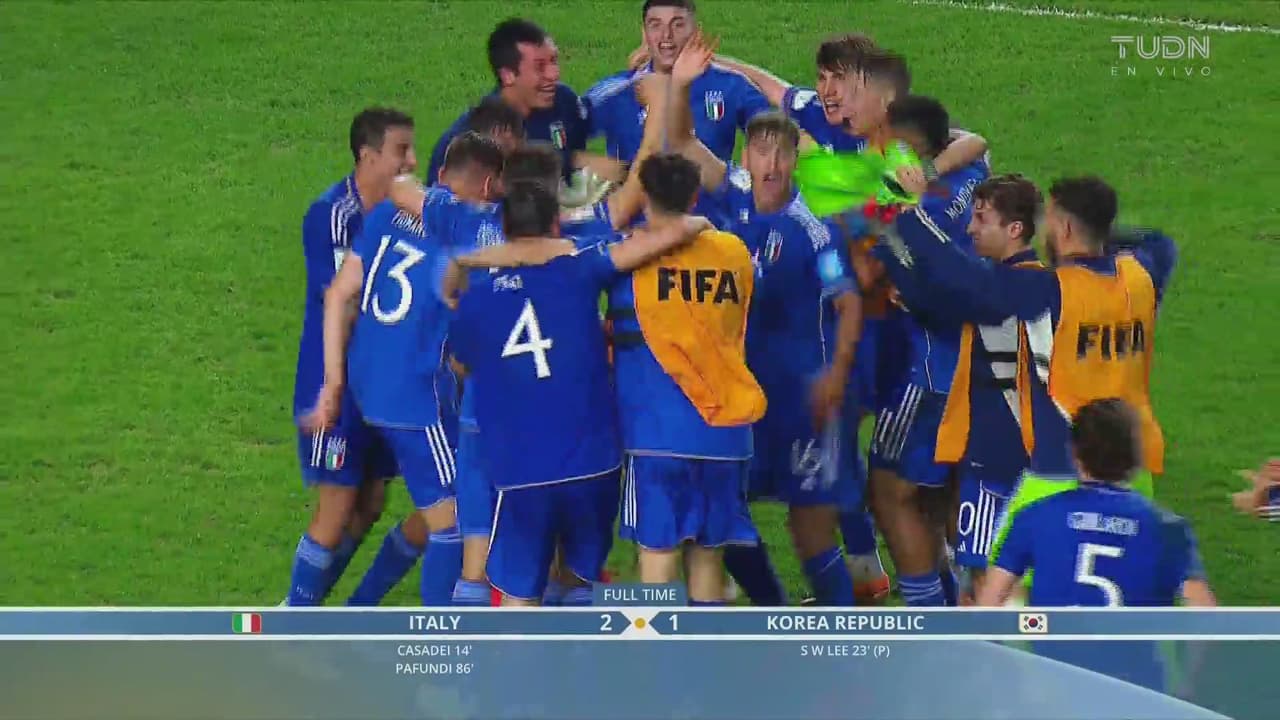 Resumen | Italia sufre y avanza a la final ganando 2-1 a Corea del Sur