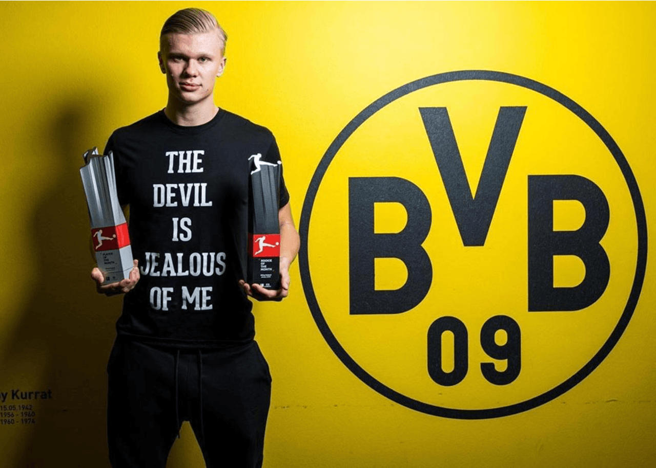 La pasión por el futbol de Haaland viene de su padre, quien fue centrocampista noruego.