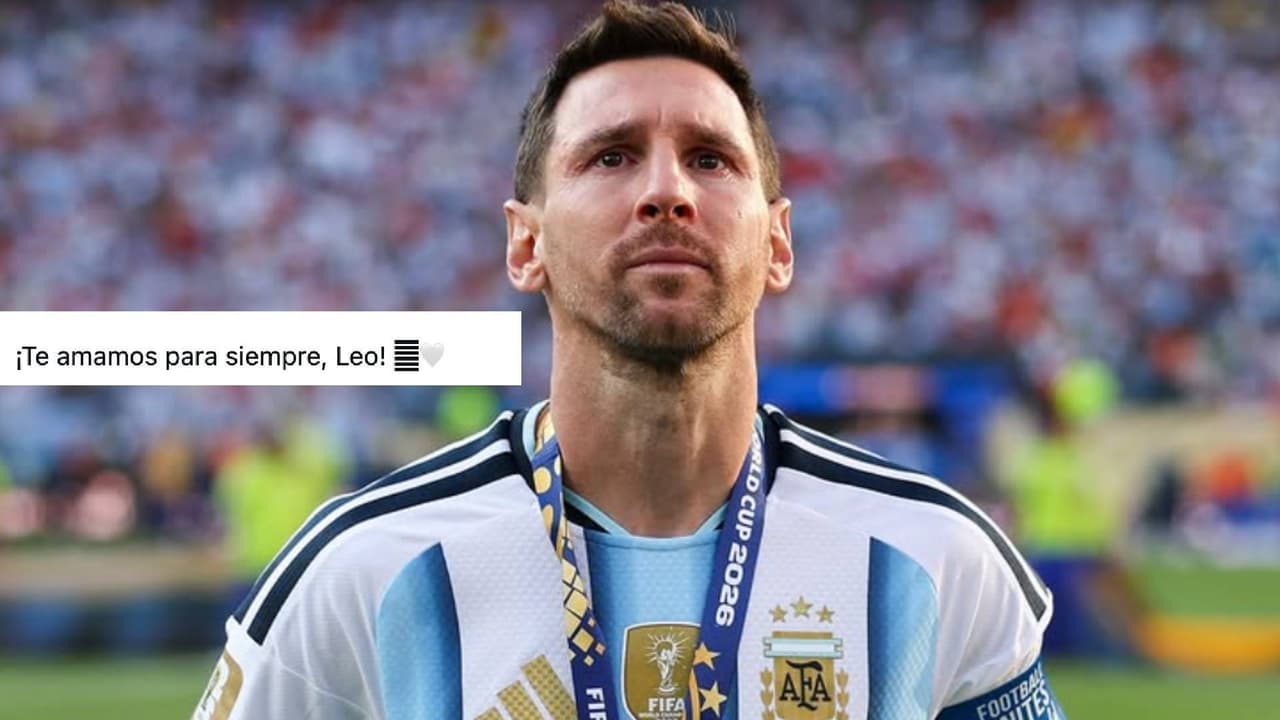 Argentina dedica mensaje a Lionel Messi tras romper en llanto por perder la Final