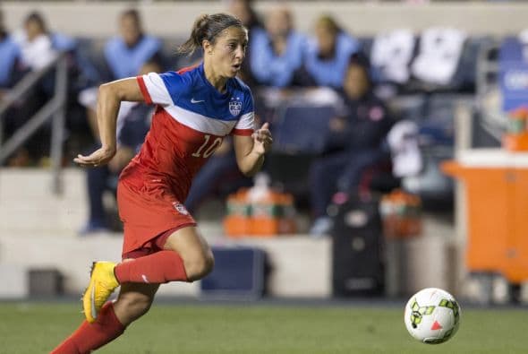 CARLI LLOYD (USA) | Está entre las 10 jugadoras con más participaciones en la selección, con 195 partidos jugados. Actualmente milita para el Houston Dash.