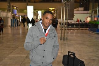 Hairon Socarrás a su llegada a Miami. (Cortesía Reynaldo Sánchez).