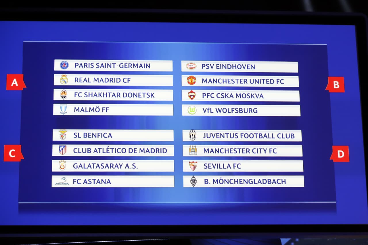 El sorteo se celebró en el Fórum Grimaldi de Mónaco donde salieron varios enfrentamientos entre conocidos como el Real Madrid contra Di María en PSG; Luis Enrique con Barça ante su ex Roma; el Chelsea de Mourinho contra Casillas y Oporto así como el Manchester United con Depay frente al PSV.