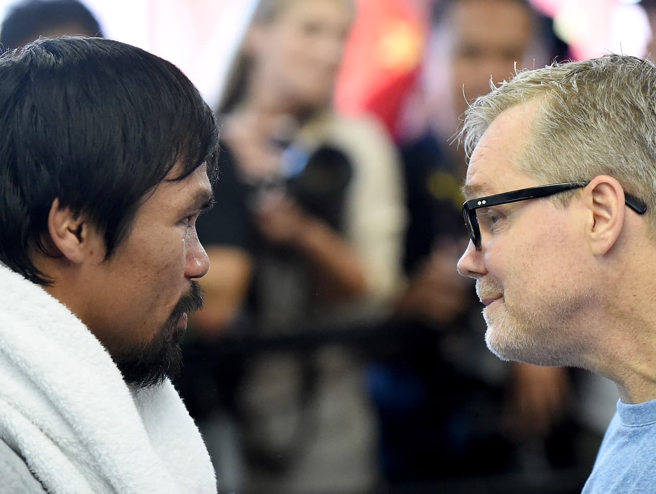 Manny Pacquiao y Freddie Roach.