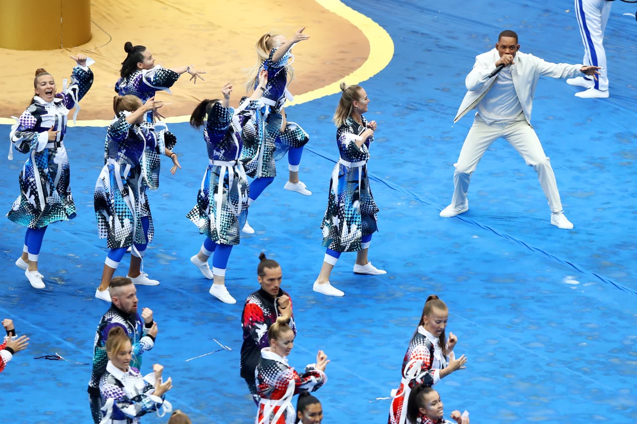 Era Istrefi, Will Smith y Nicky Jam prendieron la fiesta en la ceremonia de clausura en el estadio de Luzhniki, con un colorido y espectáculo y recordando los buenos momentos de Rusia 2018.