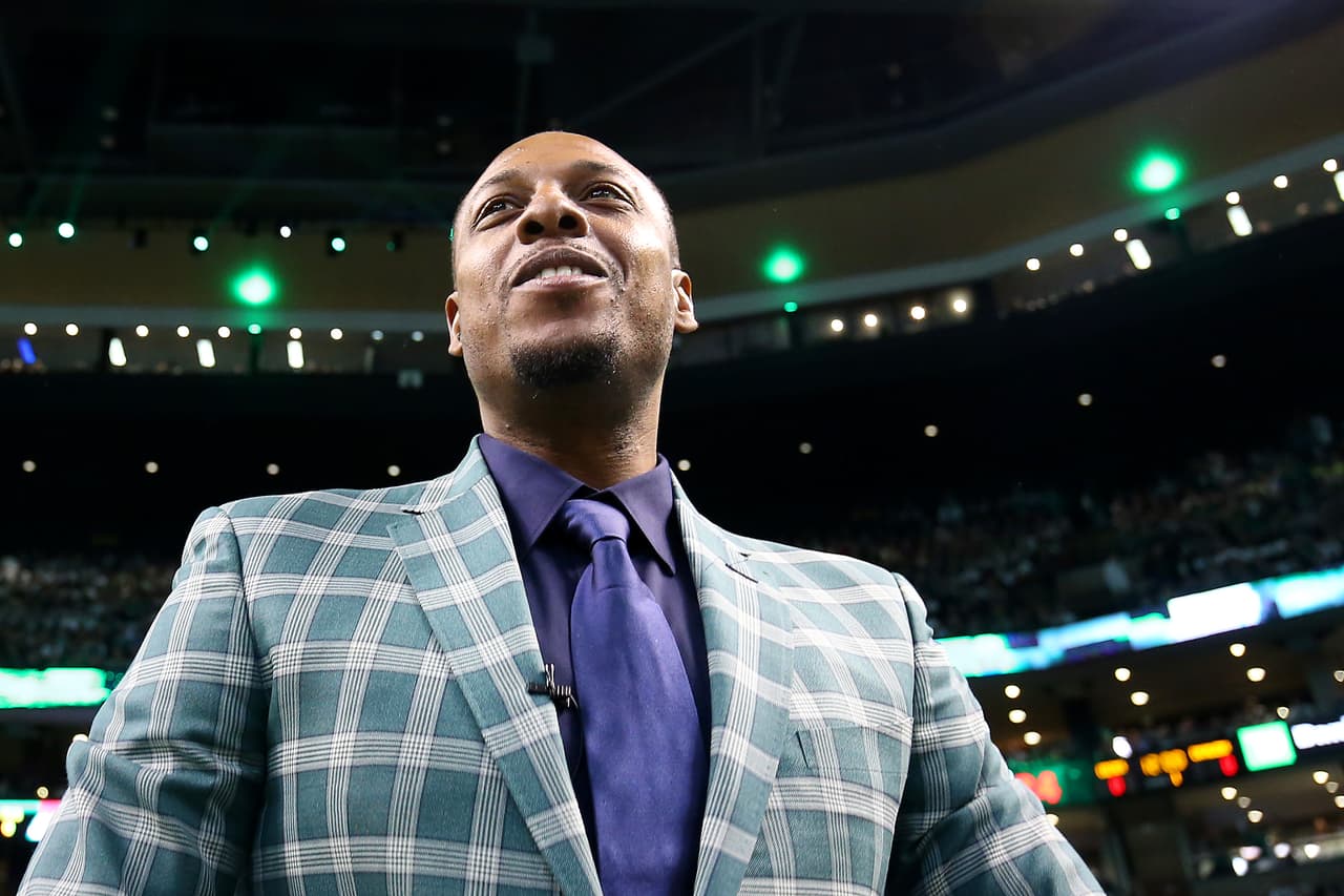 "The Truth" estaba sumamente emocionado con la ceremonia en el TD Garden.