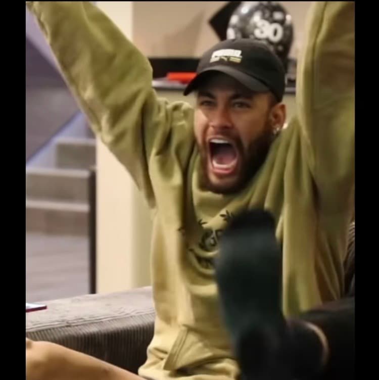 Neymar compartió en Instagram su festejo por goles de Mbappé