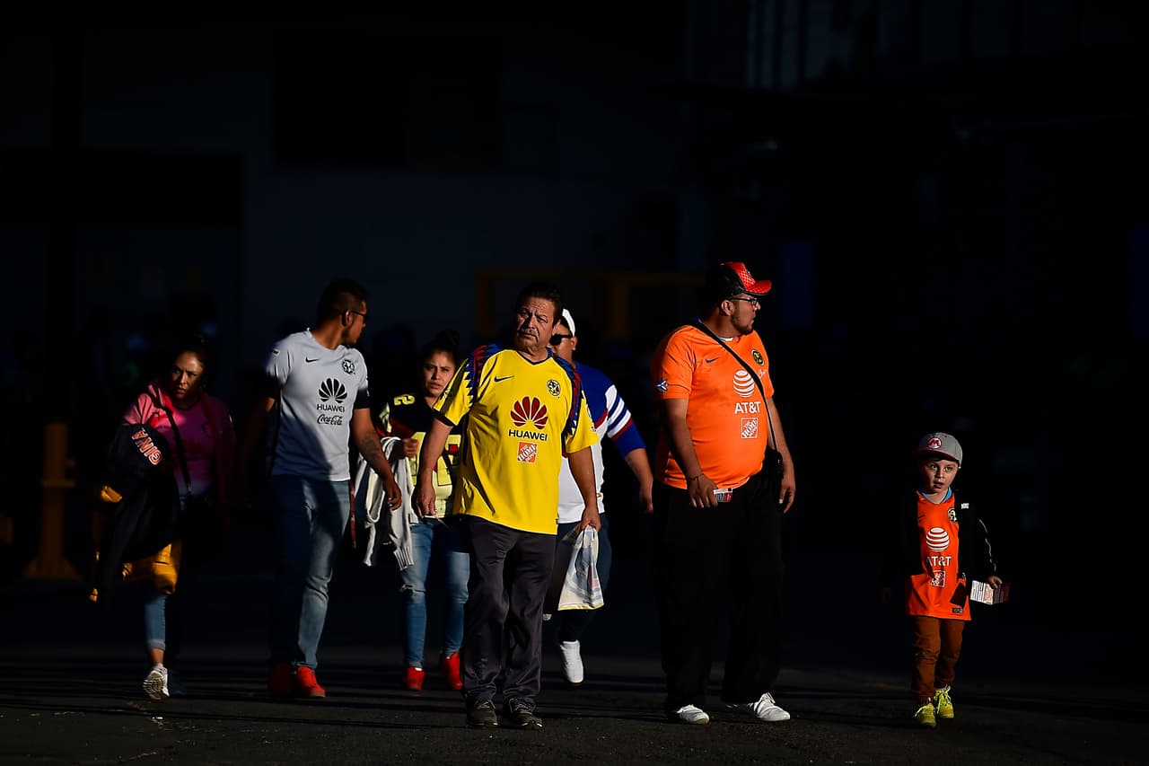 Los fanáticos del América listos para el duelo contra León.