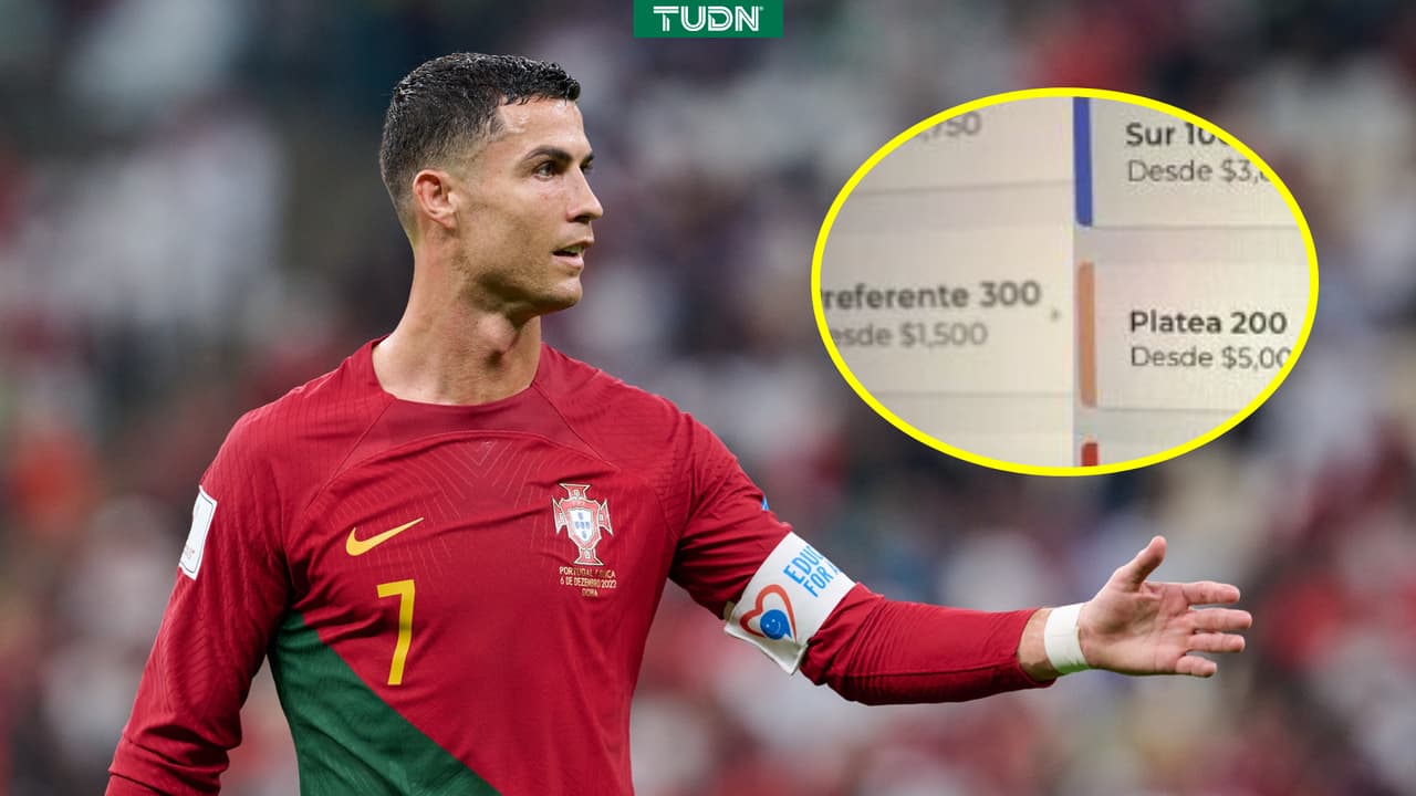 Filtran precios de boletos para partido de Cristiano Ronaldo en el Estadio Azteca