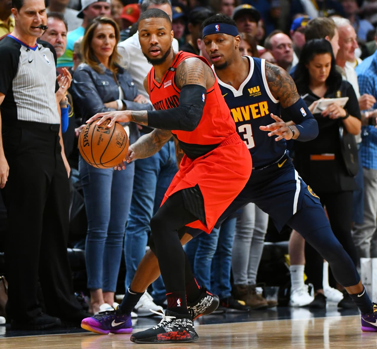 La estrella de los Blazers Damian Lillard, tuvo una trade aciaga en la que se fue 3 de 17 en tiros de campo.