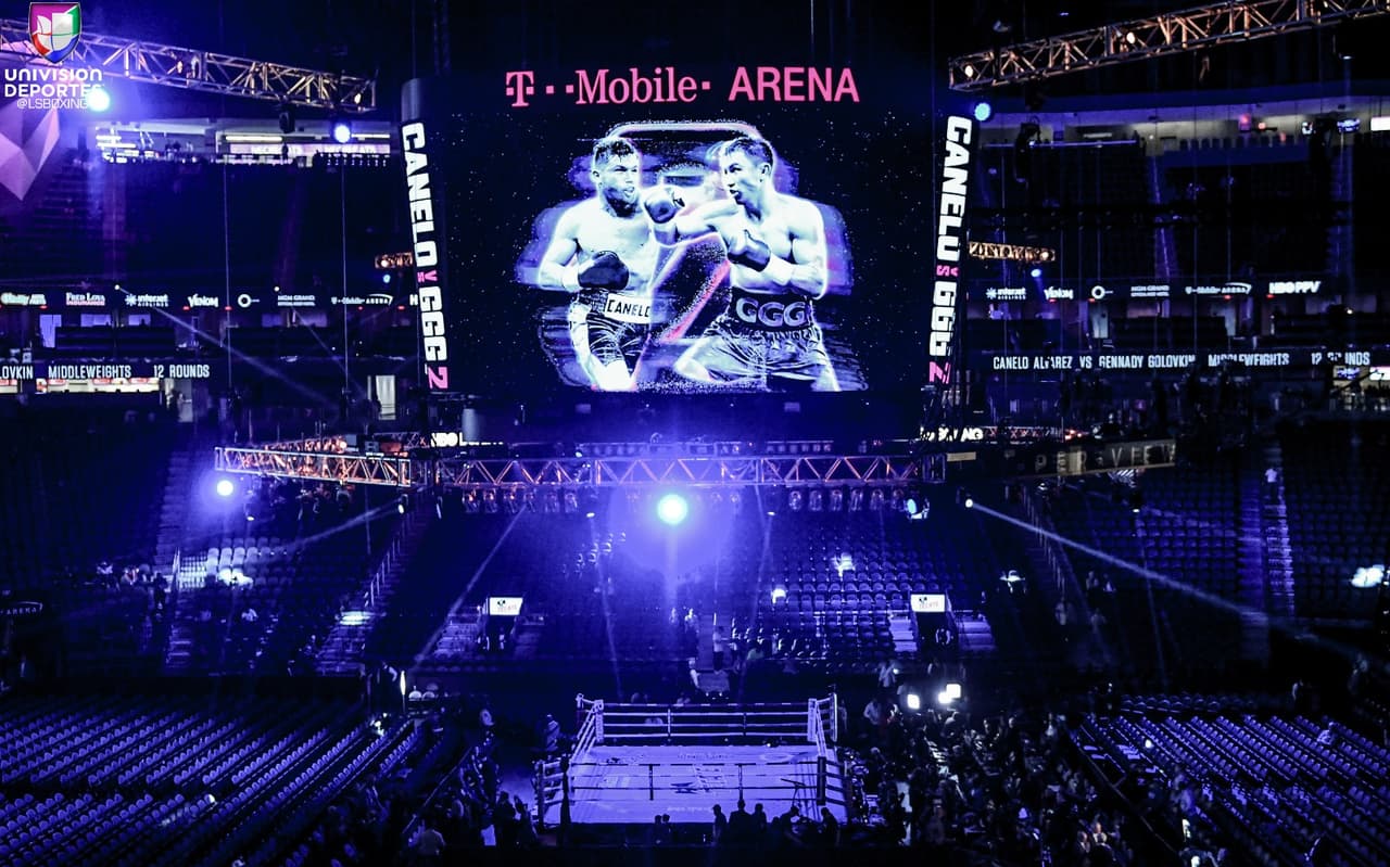 Un vibrante y espectacular recinto como lo es la T-Mobile Arena se aprestaba a recibir, un año después, la pelea de revancha entre Saúl 'Canelo' Álvarez y Gennady Golovkin, en Las Vegas, Nevada.