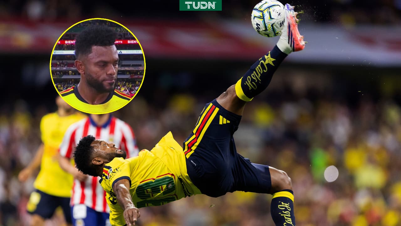 Miguel Borja explica su golazo de chilena en el América vs. Chivas