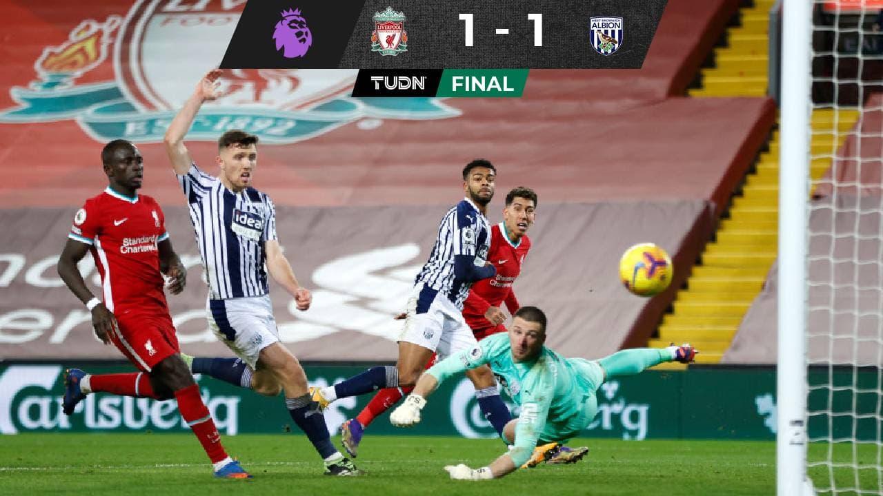 West Bromwich sorprende y le saca valioso empate al Liverpool