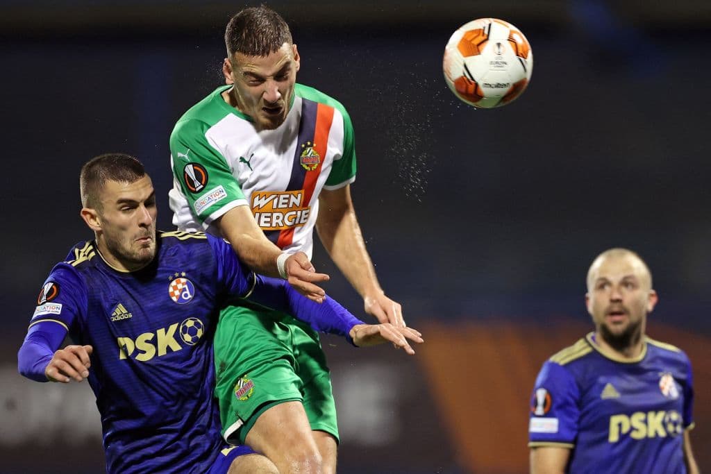 Dinamo Zagreb se impone 3-1 a Rapid Wien en la fecha 4 de la Europa League. Petkovic, Andric y Sutalo le dieron la victoria al conjunto croata, mientras que Knasmüllner descontó para la visita.