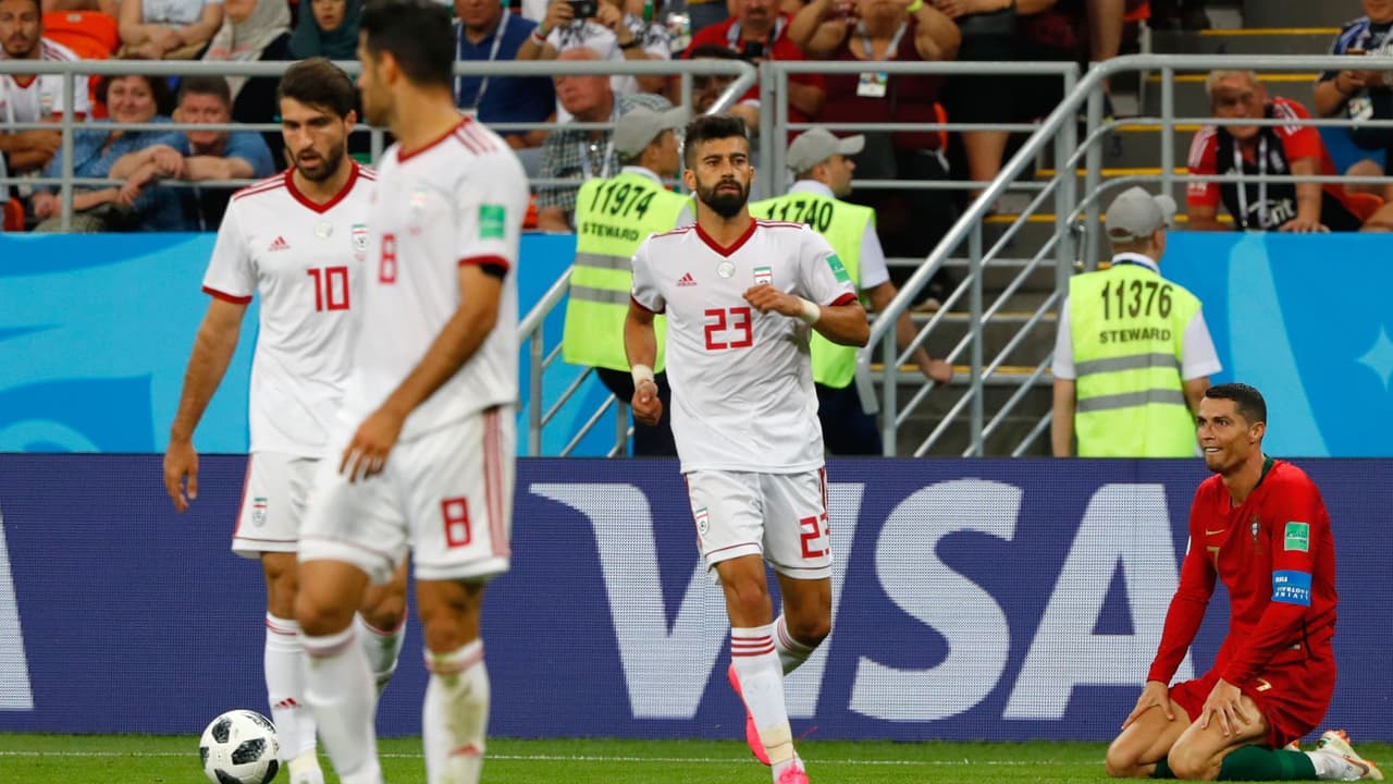 Irán sumó un triunfo y un empate en el Mundial Rusia 2018, la igualada fue ante Portugal con todo y Cristiano Ronaldo.