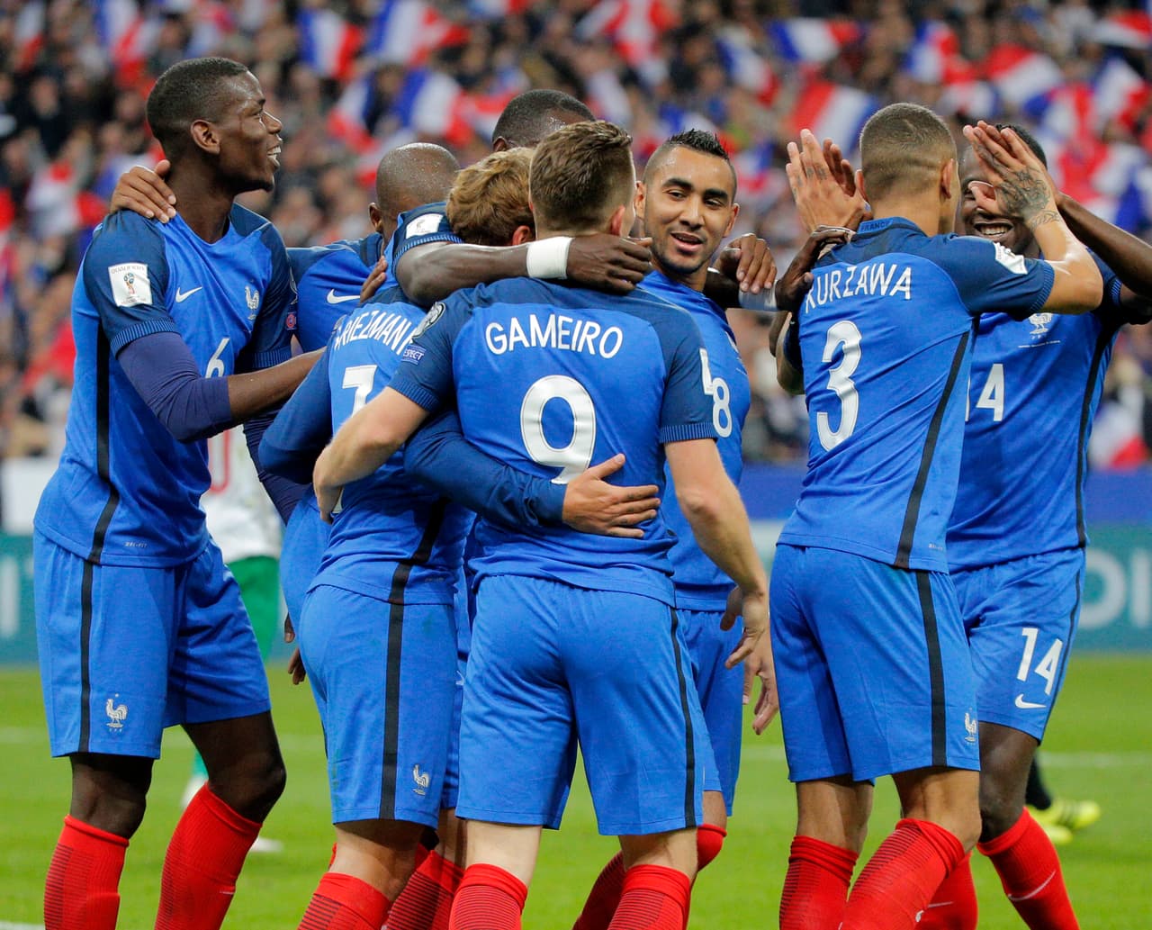 Francia goleó 4-1 contra Bulgaria en el grupo A de las eliminatorias en el segundo partido de esta zona. Bulgaria comenzó arriba en el marcador en su visita muy temprano, al anotar al minuto 6.