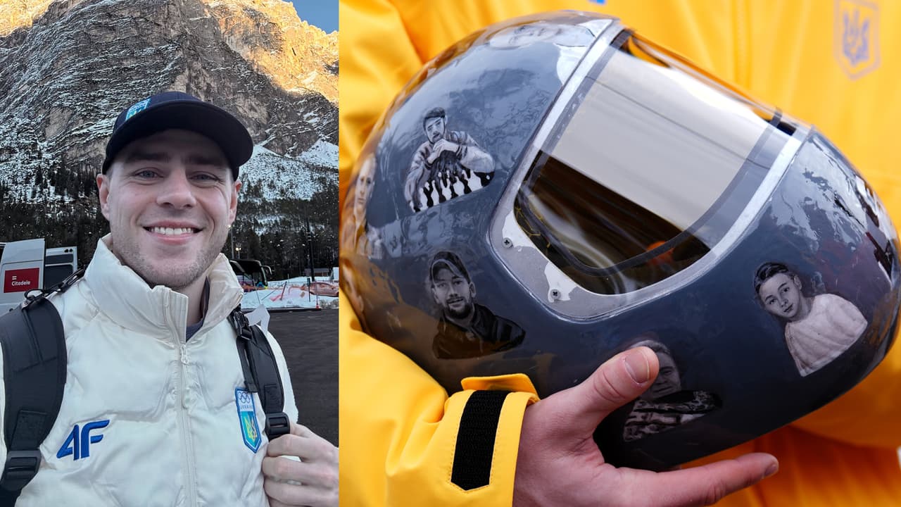 Vladyslav Heraskevych, descalificado por usar casco con atletas fallecidos en la guerra