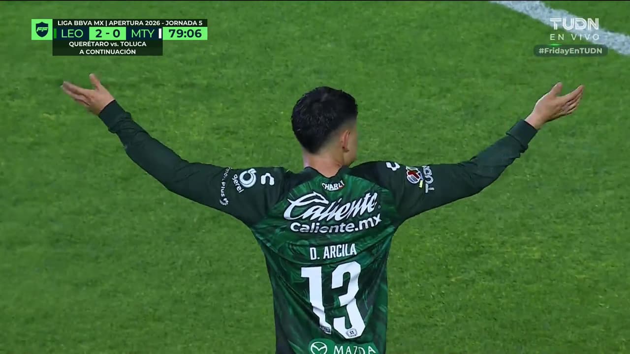 ¡GOOOOOL DE LEÓN! Daniel Arcila cobra con sangre fría y pone el 2-0 ante Rayados