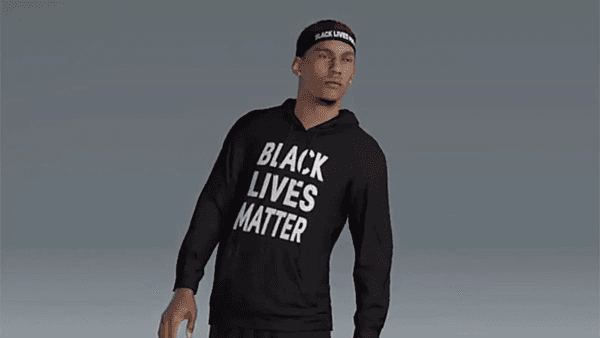 Gratis playeras con el lema Black Lives Matter en NBA 2K20