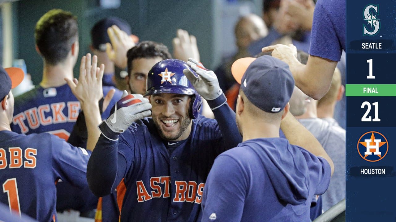 Los Astros le regalan 21 carreras a Gerrit Cole en su cumpleaños