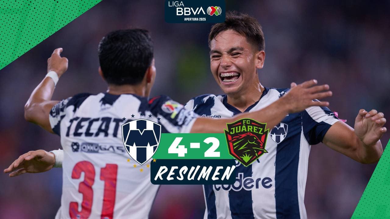 Monterrey 'estrena' a juvenil Moxica y golea a Juárez en la fecha doble